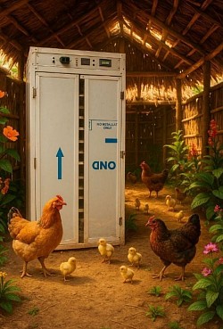 Couveuse automatique à gaz de capacité 1000 oeufs